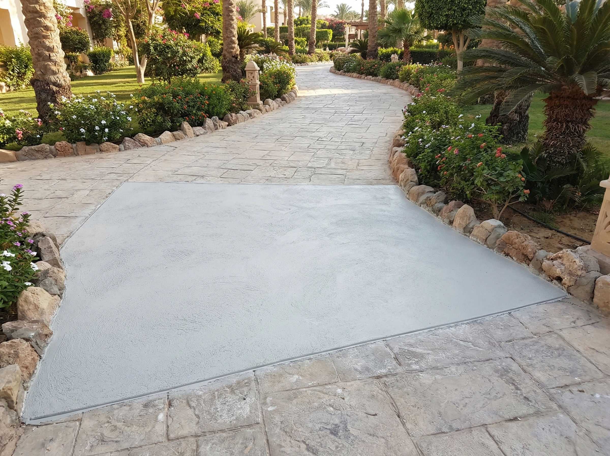 Otel otopark ve giriş alanlarında yönlendirme işaretlemeleri